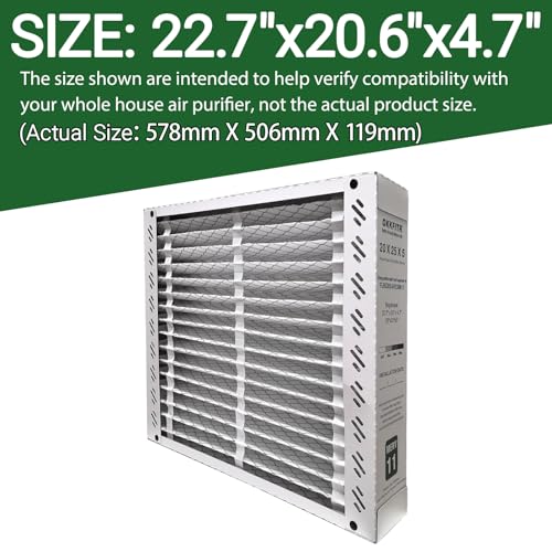 MERV 11 Pleat Air Filter Compatible with Trane FLRQB5AH23M11 QuikBox, 22.7"x20.7"x4.7", 2-Pack