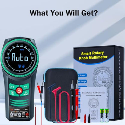 Digital AC/DC Professional Multimeter Tester, TRMS 6000 Counts Auto-ranging