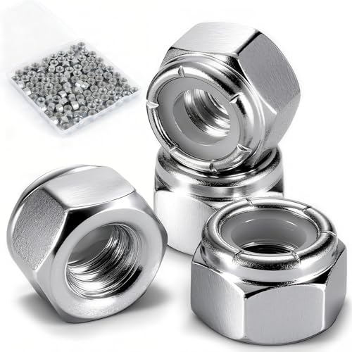 1/4"-20 Lock Nuts, 100-Pack, Premium Carbon Steel