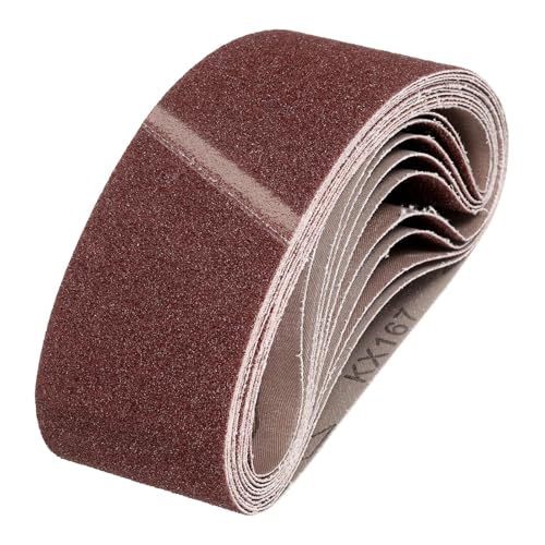 HARFINGTON 4 x 24 Inch Sanding Belts, 10 Pcs 50 Grit Aluminum Oxide Abrasive Belt Sander File Belt for Woodworking, Metal Polishing, Knife Sharpener - size: 4 x 24 Inch(50 Grit)