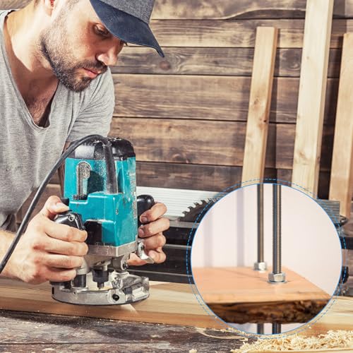 PATIKIL 1/2"-13 UNC 304 Stainless Steel Fully Threaded Rod, 10Pcs 2.5" Length Long Threaded Screw Right Hand Threads All Threaded Rod Studs for Anchoring Bolt, Clamps, Hangers and U-Bolts - size: 1/2"-13 x 2.5"