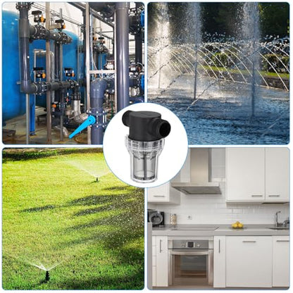 PATIKIL 1" Male in-Line Strainer Water Pump Filter with 80 Mesh