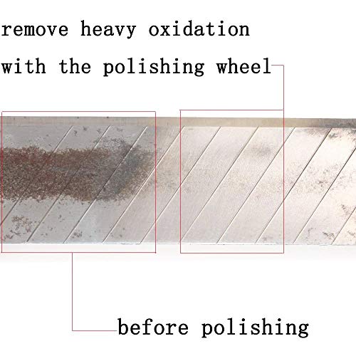 Fine Abrasive Wheel Brush Polishing Buffing Wheels Sanding Rust Remove Rotary Tools Accessories 2.35 MM Mandrel 80 Pieces - size: 2.35 millimeters