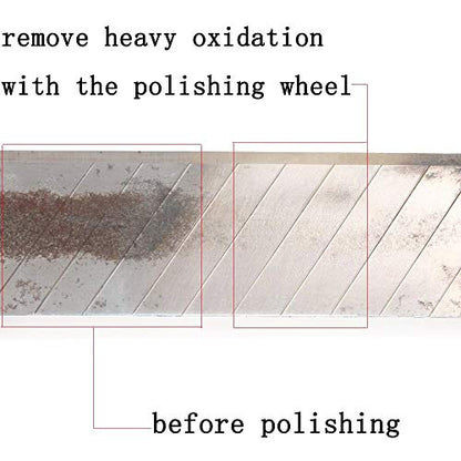Fine Abrasive Wheel Brush Polishing Buffing Wheels Sanding Rust Remove Rotary Tools Accessories 2.35 MM Mandrel 80 Pieces - size: 2.35 millimeters