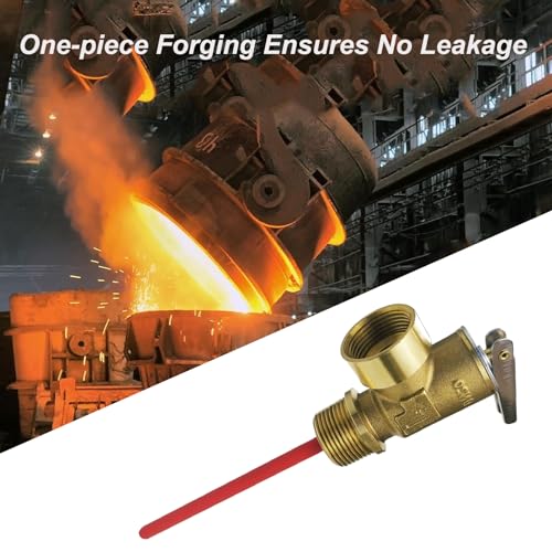RV Hot Water Heater Relief Valve, 210°F 150 psi Temperature and Pressure Relief Valve for Boiler, Water Tank, Max 200,000 BTU/h, All Brass Body with Extended Probe, 3/4" NPT Thread Connection - size: 150 PSI 210°F, 3/4" NPT