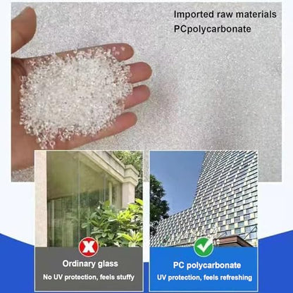 Clear Polycarbonate Greenhouse Panels,Easy to Cut(3.28ftx32.8ft) - size: 3.28ftx32.8ft