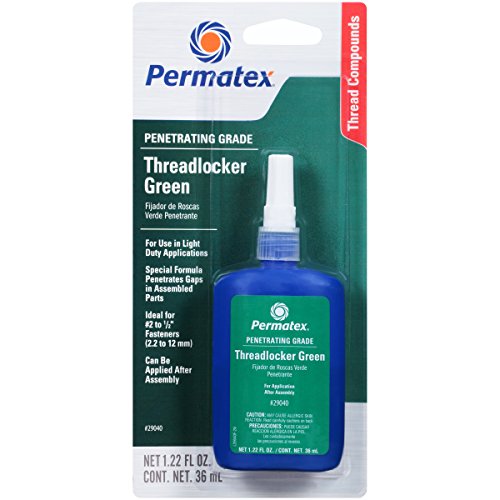 Permatex 29040-6PK Penetrating Grade Threadlocker Green, 36 ml (Pack of 6) - size: 36 ml (Pack of 6)