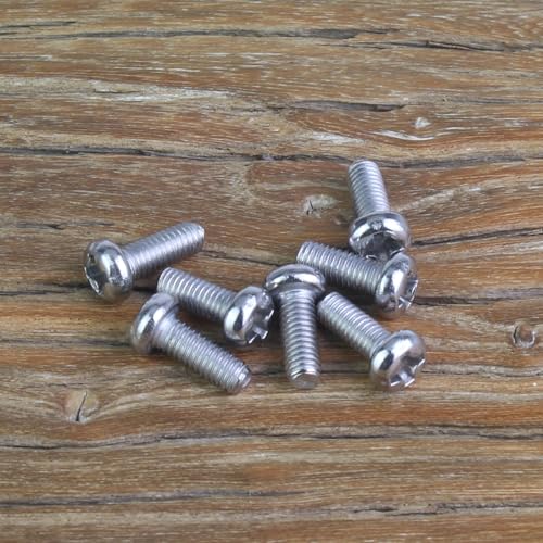 105 Pieces M3 x 8mm Machine Screws, Thread Pitch 0.5mm, Sutemribor M3 Phillips Pan Head Machine Screws, 304 Stainless Steel, Fully Threaded, Silver - size: M3 x 8mm, style: Phillips Pan Head