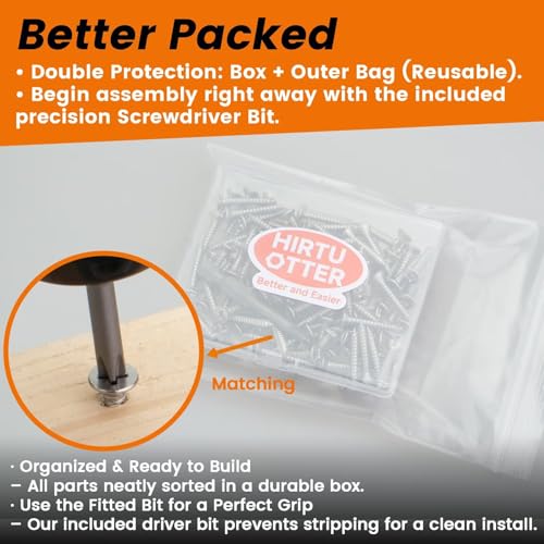 #6 x 1/2" (100 PCS) Stainless Steel Flat Self-Tapping Screws (ST3.5x13mm) - size: #6 x 1/2" (100 PCS)