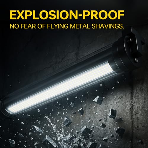IP67 Explosion Proof LED Machine Light Work Tube Industrial Lighting for CNC Machine 110V to 220V (20w)