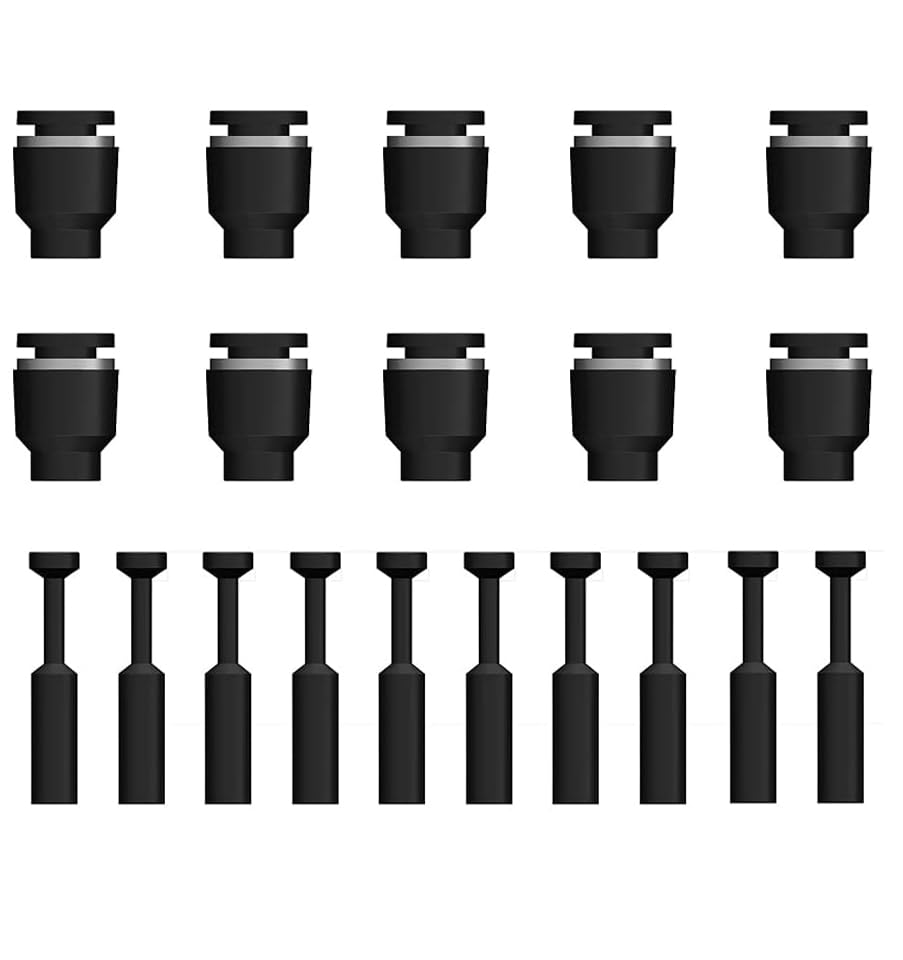 20 pcs 5/16 inch Pneumatic Cap Style Plug Fitting,Push-to-Connect Fitting Plug For 5/16 pneumatic tube and pneumatic fittings - style: 5/16 inch Pneumatic plug cap(20pcs)