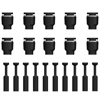 20 pcs 5/16 inch Pneumatic Cap Style Plug Fitting,Push-to-Connect Fitting Plug For 5/16 pneumatic tube and pneumatic fittings - style: 5/16 inch Pneumatic plug cap(20pcs)