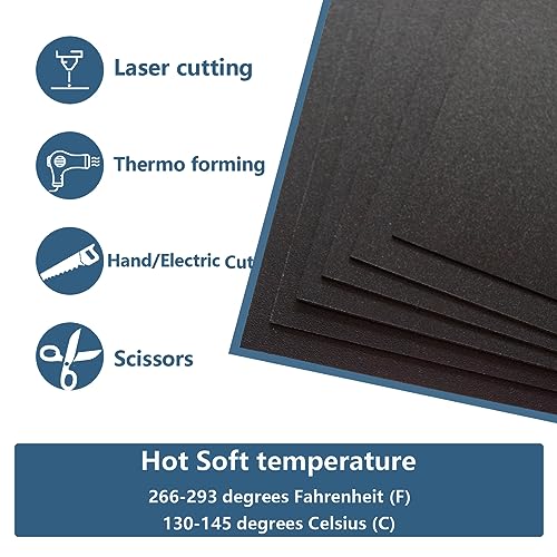 4 Pack Black Plastic Sheets 12x12x0.04 in Flexible High Tensile Plastic Sheets,Plastic Sheet Hard Plastic Sheet Black Plastic Panel for DIY Materials Handicrafts Home Decoration - size: 12x12x0.04 in