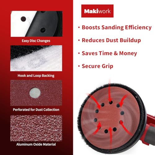 30PCS 9-Inch 10-Hole 150 Grit Hook & Loop Sanding Discs – Heavy-Duty Aluminum Oxide Sandpaper for Drywall Sander, Paint Removal, Wood & Metal Surface Prep - style: 10 Hole
