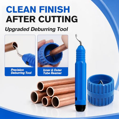 WISSCOOL Tube Cutter Set, 1/8"-2" OD Pipe Cutter Kit 4 in 1 - color: Blue, size: 4 in 1 Set