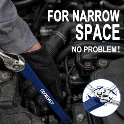 3/8 inch Pro Offset Extension Wrench Impact Wrench Extender Tool Socket Set - color: Blue, size: 16.34inch