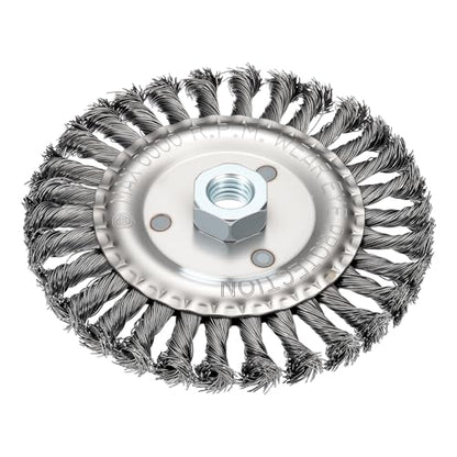 DTGN 6 Inch Wire Wheel Brush for Grinder, 5/8"-11 Arbor - size: 6 inch