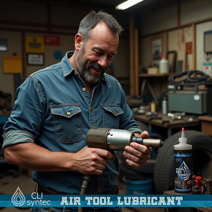 Premium Air Tool Lubricant - 64 FL. OZ. Industrial Pneumatic Tool Oil