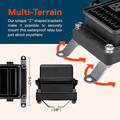 True MODS 12V Automotive Waterproof Fuse Relay Box 5-Pin Relay Block Kit - style: Fuse/Relay Kit