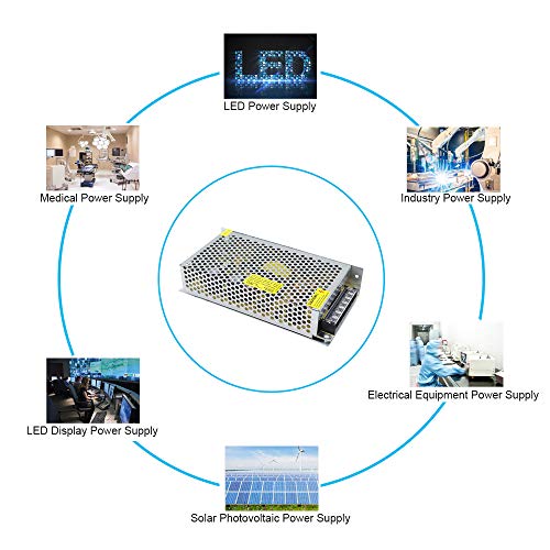 inShareplus 24V 5A 120W, DC Universal Regulated Switching Power Supply, Converter AC 100-240V to DC 24 Volt LED Driver, Transformer,Adapter for LED Strip Light, Computer Project - style: 24V 120W