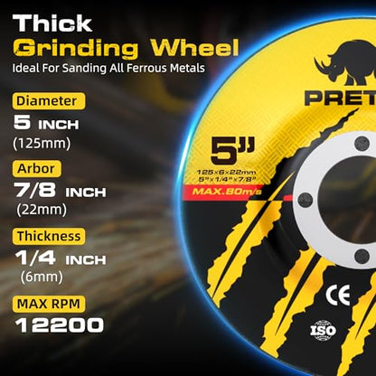26 Packs Angle Grinder Cutting Flap Grinding Disc Wheel, 5 Inch - size: 5 INCH
