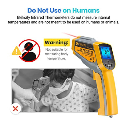 Etekcity Dual Laser Infrared Thermometer Temperature Gun, -58°F ~1022°F - color: Yellow 2 Laser, style: Classic