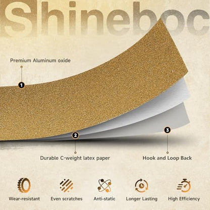 Shinboc Sandpaper Roll 60 Grit, Hook ＆ Loop Sand Paper 2-3/4 Inch x 13 Yd - size: 60 Grit, style: Hook and Loop