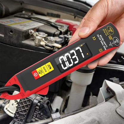 BSIDE 1mA Clamp Meter, DC/AC Current with Smart Mode, True RMS 6000 Counts Rechargeable Auto-Ranging Clamp Multimeter, Temperature Capacitance Diode Duty Cycle Hz Ohm Live Check V-Alert Voltage Tester