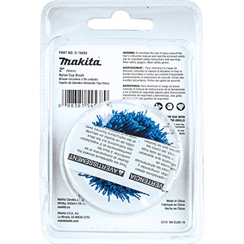 Makita D-70493 2" Nylon Cup Brush, Fine, 240 Grit