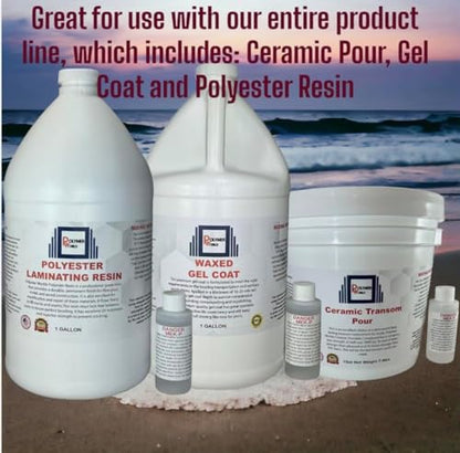 Polymer World- Premium Grade Polyester Resin 1-10 Gallon Kit with MEKP for Boats, Cars, Surfboard, RV, Pools,Canoes, Jetskis, Watercrafts (1, 1 Gallon) - size: 1 Gallon