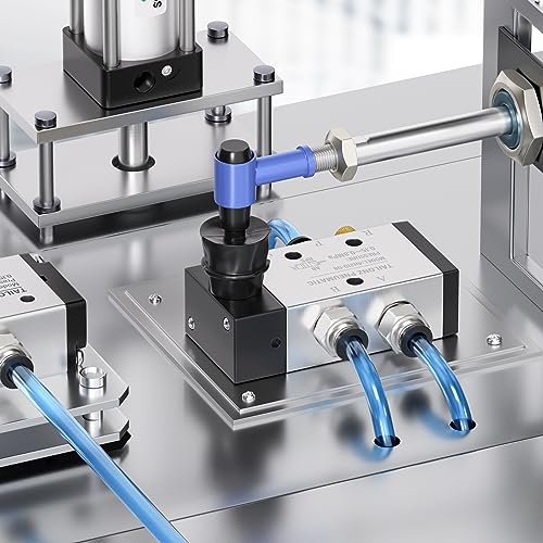 TAILONZ PNEUMATIC 1/4"NPT 5 Way 2 Position Air Hand Lever Operated Valve Pneumatic Solenoid Valve Manual Control Push-Pull 4H210-08 - size: 1/4"NPT
