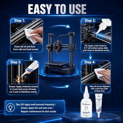 3D Printer Grease and Oil, Temperature Resistant, Dustproof, Reducing Wear