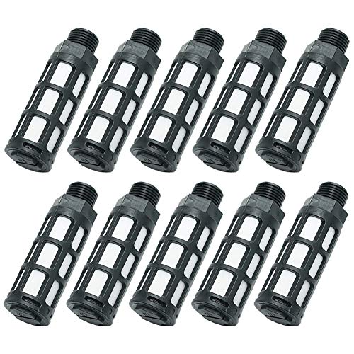 Beduan Pneumatic Air Compressor Muffler Fitting 3/8" NPT Compressed Exhaust Silencer (Pack of 10) - size: 3/8" NPT (10 pcs)