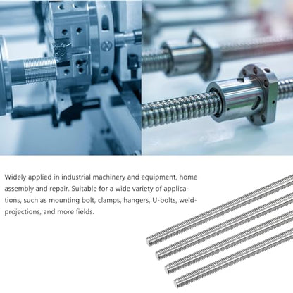 TOP-VIGOR 5Pcs M6-1.0 x 70mm Length Fully Threaded Rod, 304 Stainless Steel Right Hand Threaded Rods, Fully Studding Rod Bar for Anchor Bolts, Clamps, Hangers and U-Bolts - size: M6x70mm, 5pc