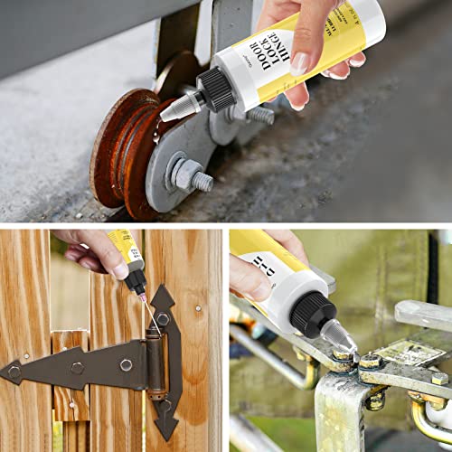 Door Hinge Lubricant kit, 4oz+1oz Needle Combo for Door,Lock,Bike - size: 5 oz