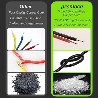 20 Sets/80 Pcs JST VH SMT 3.96mm Pitch 2 Pin 22AWG Silicone Cable Plug Socket Extension Cord Terminal Adapter Accessories Kit, Female Connector with Pre-Crimped Wire 20cm and Male Housing - size: 2-Pin, style: JST-VH-SMT