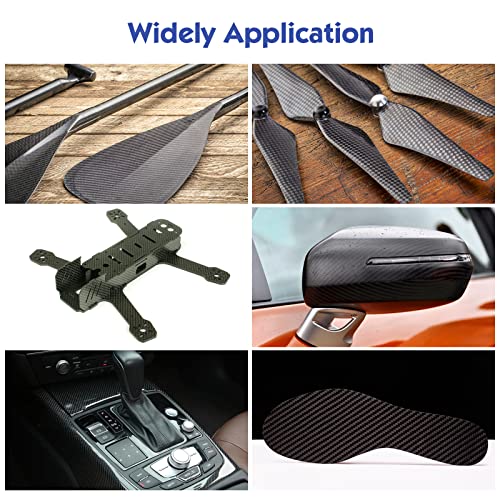 Carbon Fiber Sheets 400X500X4MM - FAKILO 100% 3K Twill Matte Carbon Fiber Plate for Handmade DIY Wallet Model Part Repair Panel - size: 400X500X4MM, style: Twill