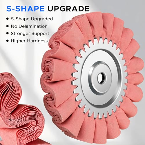 13 PCS 8" S-Shape Airway Buffing Kit, Flange-Free One-Piece Hub - size: 13PCS Upgraded S-Shape Set