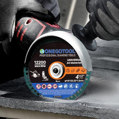 4-1/2 inch Indestructible Cutting Discs for Angle Grinder 7/8" Blades Cut Off Wheels Diamond Tool Metal rebar Porcelain Tile Granite Marble Smooth Cutter (3pcs) - size: 4-1/2"