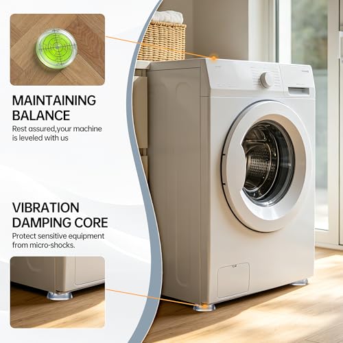Anti Vibration Pads for Washing Machine, 4Pcs - color: Transparent, size: 4pcs