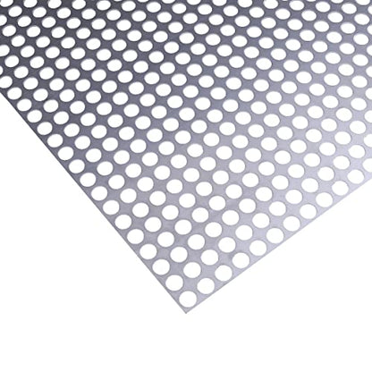 Perforated Metal Sheets Perforated Stainless Steel Sheet-Sheet Metal with Holes-20GA 0.4 Inch Hole 19.3 Inch X19.3 Inch-Suitable for Ventilation Smoking and Decorative Screen Style Grilles - size: 19.3"X19.3"