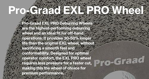 EXL PRO Deburring Wheel 6" x 1" x 1", 9S Medium, 50721 - style: 6" x 1" x 1" 9S Medium