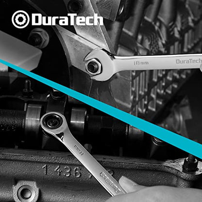 DURATECH 12-Piece Ratcheting Combination Wrench Set, Metric, 8-19mm