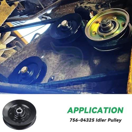 756-04325 Idler Pulley for Craftsman LT2000 Cub Cadet LTX1042 Deck - size: 1x756-04325