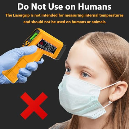 FKM Infrared Thermometer Gun Non-Contact Laser Temperature Gun -58°F~986°F - color: Yellow