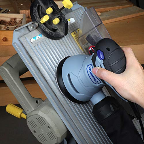 WORKPRO 80-Piece Sanding Disc Set，5-Inch 8-Hole Hook and Loop Sanding Discs, 60, 80, 100, 120, 180, 240, 320, 400 Grits Sandpaper for Random Orbital Sander(Not for Oscillating Tools or Mouse Sander) - size: 80 Count (Pack of 1)