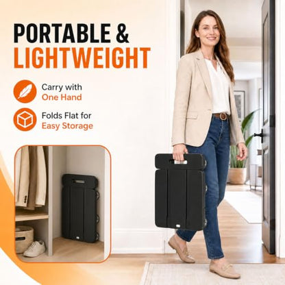 Folding Hand Truck 500lbs Capacity, Heavy Duty Dolly Cart with 6 Wheels