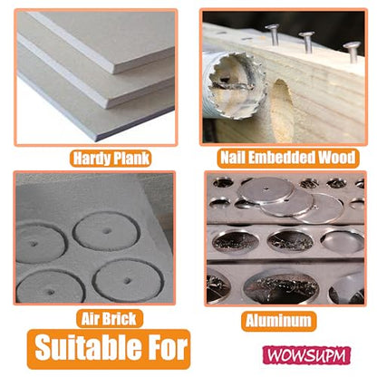 3-1/8 inch Carbide Hole Saw Bit Deep Cutting 2.36” for Multiple Material Hardy Plank Nail Embedded Wood Air Brick Up to 30X Longer Life - color: 3-1/8"(79mm)