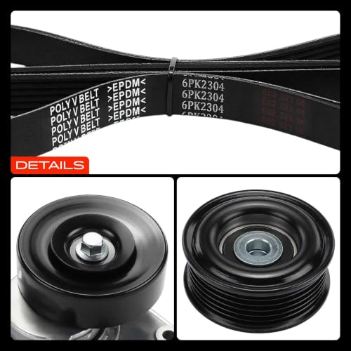 A-Premium Engine Serpentine Belt Drive Kit with Tensioner & Idler Pulley
