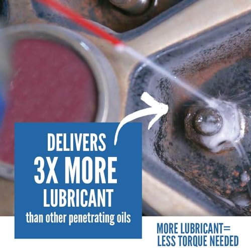 Free All Rust Eater Deep Penetrating Oil, 11 oz Aerosol – Loosens Rusted Bolts, Nuts, Pipe Connections & Locks – Industrial-Grade Rust Remover, Silicone-Free, Safe on Paint & Plastic Surfaces, 6-Pack - style: 6 Cans of 11 Ounces